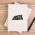 Zepplin Giyim Arctic Monkeys Logo Çizgisiz Kanvas Defter Çizgisiz - Krem - 14x21 cm