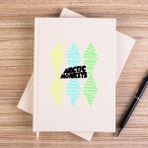 Zepplin Giyim Arctic Monkeys Steep Wave Çizgisiz Kanvas Defter Çizgisiz - Krem - 14x21 cm