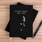 Zepplin Giyim Atatürk Olmasaydın Olmazdık Siyah Kanvas Defter Çizgisiz - 14x21 cm
