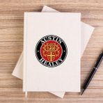 Zepplin Giyim Austin Healey Logo 2 Çizgisiz Kanvas Defter Çizgisiz - Krem - 14x21 cm