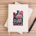 Zepplin Giyim Bad Monkey Animation Çizgisiz Kanvas Defter Çizgisiz - Krem - 14x21 cm
