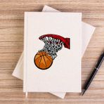 Zepplin Giyim Basketball Hoop Çizgisiz Kanvas Defter Çizgisiz - Krem - 14x21 cm