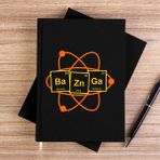 Zepplin Giyim Bazinga Science Siyah Kanvas Defter Çizgisiz - 14x21 cm