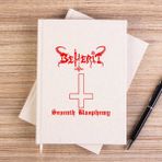 Zepplin Giyim Beherit Seventh Blasphemy Çizgisiz Kanvas Defter Çizgisiz - Krem - 14x21 cm