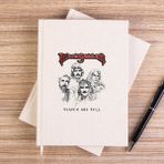 Zepplin Giyim Black Sabbath Heaven And Hell Çizgisiz Kanvas Defter Çizgisiz - Krem - 14x21 cm