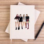 Zepplin Giyim Blackpink Digital Çizgisiz Kanvas Defter Çizgisiz - Krem - 14x21 cm