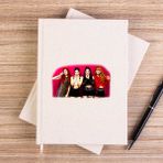 Zepplin Giyim Blackpink Grup Çizgisiz Kanvas Defter Çizgisiz - Krem - 14x21 cm
