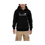 Zepplin Giyim BMW Logo M Power Motorsport Siyah Çocuk Kapşonlu Sweatshirt Siyah