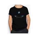 Zepplin Giyim BMW M4 Series Logo Siyah Çocuk Tişört Siyah