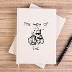 Zepplin Giyim Boxing The Way Of Life Çizgisiz Kanvas Defter Çizgisiz - Krem - 14x21 cm