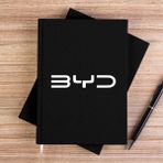 Zepplin Giyim Byd Logo White Siyah Çizgisiz Kanvas Defter Çizgisiz - 14x21 cm