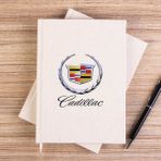 Zepplin Giyim Cadillac Logo Çizgisiz Kanvas Defter Çizgisiz - Krem - 14x21 cm