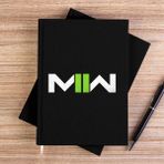 Zepplin Giyim Call Of Duty Modern Warfare Iı Logo Siyah Kanvas Defter Çizgisiz - 14x21 cm