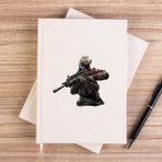 Zepplin Giyim Call Of Fighter Çizgisiz Kanvas Defter Çizgisiz - Krem - 14x21 cm