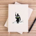 Zepplin Giyim Call Of Siluet M3 Çizgisiz Kanvas Defter Çizgisiz - Krem - 14x21 cm