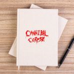 Zepplin Giyim Cannibal Corpse Logo Çizgisiz Kanvas Defter Çizgisiz - Krem - 14x21 cm