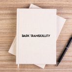 Zepplin Giyim Dark Tranquillity Logo Çizgisiz Kanvas Defter Çizgisiz - Krem - 14x21 cm