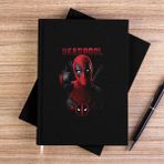 Zepplin Giyim Deadpool-Iıı Siyah Kanvas Defter Çizgisiz - 14x21 cm