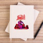 Zepplin Giyim Death Scream Bloody Gore Çizgisiz Kanvas Defter Çizgisiz - Krem - 14x21 cm