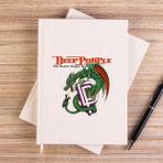 Zepplin Giyim Deep Purple The Battle Rages Çizgisiz Kanvas Defter Çizgisiz - Krem - 14x21 cm