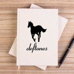 Zepplin Giyim Deftones Pony Çizgisiz Kanvas Defter Çizgisiz - Krem - 14x21 cm
