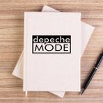 Zepplin Giyim Depeche Mode Text Çizgisiz Kanvas Defter Çizgisiz - Krem - 14x21 cm