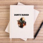 Zepplin Giyim Disturbed Monster Çizgisiz Kanvas Defter Çizgisiz - Krem - 14x21 cm
