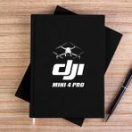 Zepplin Giyim Dj Mini 4 Pro Siyah Çizgisiz Kanvas Defter Çizgisiz - 14x21 cm