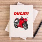 Zepplin Giyim Ducati 959 Çizgisiz Kanvas Defter Çizgisiz - Krem - 14x21 cm