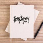 Zepplin Giyim Dying Fetus Text Çizgisiz Kanvas Defter Çizgisiz - Krem - 14x21 cm