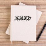 Zepplin Giyim Exodus Text Çizgisiz Kanvas Defter Çizgisiz - Krem - 14x21 cm