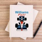 Zepplin Giyim F1 Williams Krem Çizgisiz Kanvas Defter Çizgisiz - 14x21 cm