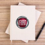 Zepplin Giyim Fiat Logo Çizgisiz Kanvas Defter Çizgisiz - Krem - 14x21 cm