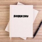 Zepplin Giyim Green Day Logo Çizgisiz Kanvas Defter Çizgisiz - Krem - 14x21 cm