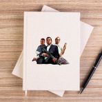 Zepplin Giyim Gta Assassin Business Mans Çizgisiz Kanvas Defter Çizgisiz - Krem - 14x21 cm