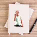 Zepplin Giyim Gta Conspirator Çizgisiz Kanvas Defter Çizgisiz - Krem - 14x21 cm