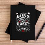 Zepplin Giyim Guns N Roses Louis Ulle Kentucky Siyah Çizgisiz Kanvas Defter Çizgisiz - 14x21 cm