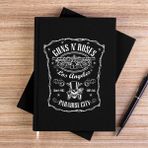 Zepplin Giyim Guns N Roses Paradise Siyah Kanvas Defter Çizgisiz - 14x21 cm