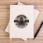Zepplin Giyim Harley Chopper Motorclothes Çizgisiz Kanvas Defter Çizgisiz - Krem - 14x21 cm