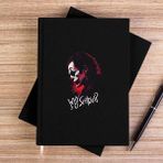 Zepplin Giyim Joker Siyah Çizgisiz Kanvas Defter Çizgisiz - 14x21 cm