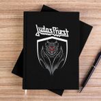 Zepplin Giyim Judas Priest Bat Siyah Çizgisiz Kanvas Defter Çizgisiz - 14x21 cm