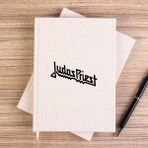 Zepplin Giyim Judas Priest Logo Çizgisiz Kanvas Defter Çizgisiz - Krem - 14x21 cm