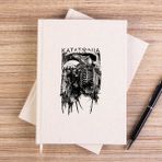 Zepplin Giyim Katatonia Dead Eagle Çizgisiz Kanvas Defter Çizgisiz - Krem - 14x21 cm