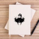 Zepplin Giyim King Diamond Body Çizgisiz Kanvas Defter Çizgisiz - Krem - 14x21 cm