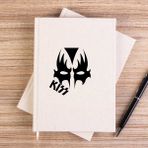 Zepplin Giyim Kiss Mask Çizgisiz Kanvas Defter Çizgisiz - Krem - 14x21 cm