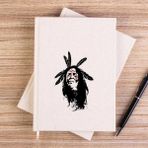 Zepplin Giyim Kızıldereli Warrior Çizgisiz Kanvas Defter Çizgisiz - Krem - 14x21 cm