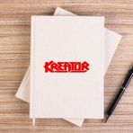 Zepplin Giyim Kreator Logo Red Çizgisiz Kanvas Defter Çizgisiz - Krem - 14x21 cm