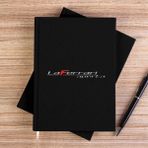 Zepplin Giyim La Ferari Aperta Logo Siyah Çizgisiz Kanvas Defter Çizgisiz - 14x21 cm
