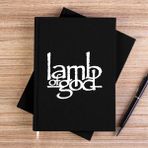 Zepplin Giyim Lamb Of God Logo Siyah Kanvas Defter Çizgisiz - 14x21 cm