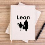 Zepplin Giyim Leon The Professional Krem Çizgisiz Kanvas Defter Çizgisiz - 14x21 cm